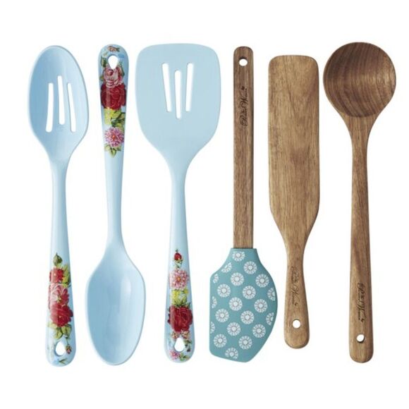 Pioneer Woman 20-Piece Kitchen Gadget Set Sweet Rose Floral GIFT NEW - Picture 7 of 7